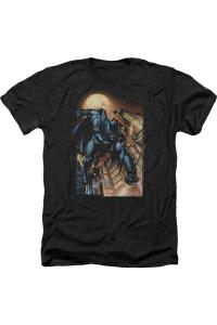 Футболка/футболка для взрослых Batman The Dark Knight #1 Heather Gildan, черный