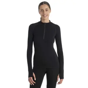 Базовый слой Icebreaker 300 MerinoFine Polar long sleeve, черный