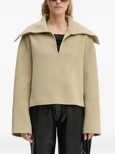 Топ Nanushka с большим воротником, нейтральный