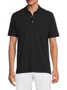 Поло из хлопкового пике Pima Theory, черный