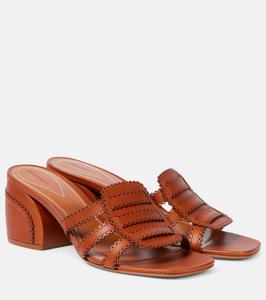 Goldie 65 кожаные мюли Zimmermann, Pecan