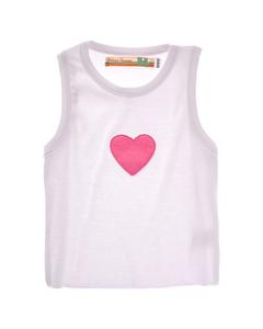Винтажная майка с аппликацией в виде сердца Vintage Havana, белый