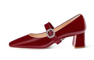 Туфли Мэри Джейн женские красный 7Or9