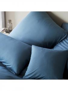 Постельное белье из вельвета дымчато-синего цвета Elegante, 40 x 80 см