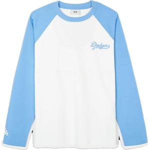 SS24 Футболка с регланными рукавами женская светло-голубая MLB