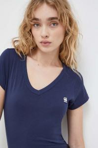 Хлопковая футболка G-Star, темно-синий