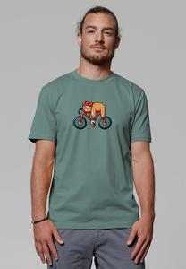 Футболка с принтом SLOTH watapparel, темно-зеленый