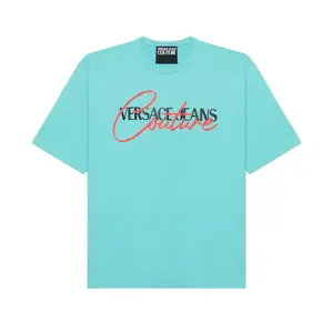 VERSACE JEANS COUTURE Футболка SS22 мужская lake green