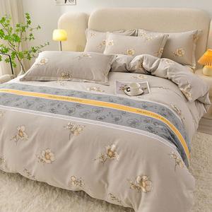 LUOLAI HOME Комплект постельного белья, 4 предмета, простыня, пододеяльник 200x230 см