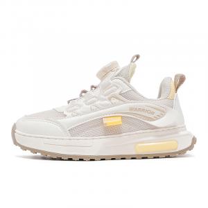 Warrior Прочные Дышащие Легкие Низкие Детские Беговые Кроссовки, Белый Черный