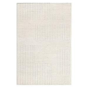 Современный шерстяной ковер Dorene в полоску с высоким и низким рисунком Nuloom, 153x244 см