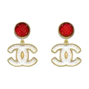 CHANEL Серьги Metal Women's Red