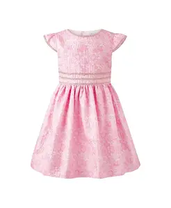 Детское платье с цветочным дамасским узором - для малышек и девочек постарше. Rachel Riley, розовый