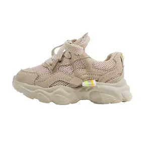 Нескользящие и износостойкие дышащие детские туфли среднего размера для младенцев и малышей MAIBUXIONG, хаки