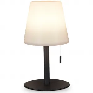 Настольная лампа JEN теплый белый светодиод, аккумулятор, беспроводная, перезаряжаемая, с ночным шнуровым выключателем Paco Home, серый