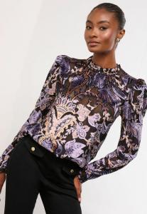 Блуза Lipsy REGULAR FIT , Black Velvet/Black