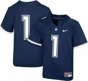 Синяя реплика футбольной майки Nike Youth UConn Huskies #1