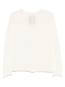 Кашемировый джемпер со швами Uma Wang, нейтральный