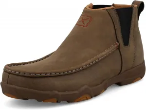 Twisted X Mens 4 Chelsea Ultralite X вождения мокасины