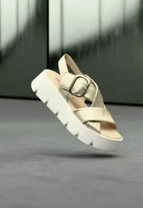 Сандалии на платформе Gabor, Puder/Weiß