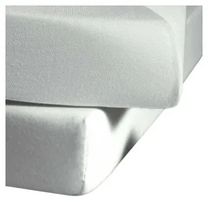 Простыня на резинке Mako-Jersey Jenny C, серебристый цвет 0978, 120 x 200 см Fleuresse