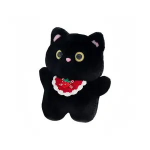 Милые плюшевые куклы котят в слюнявчиках высота 35см LALABABY