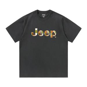 Футболка для школьников с круглым вырезом Moderate Jeep, темно-серый