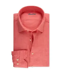 Льняная приталенная рубашка Stenstrã¶Ms, красный