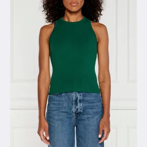 Топ стандартного кроя Max Mara, зеленый