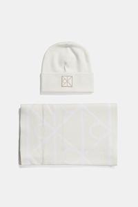 Шапка и шарф Calvin Klein, бежевый