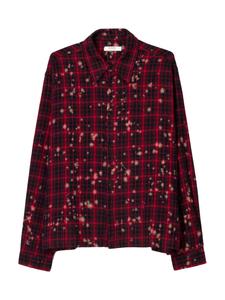 Удобная рубашка на пуговицах Bershka, красный