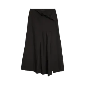Юбка Y'S Y's H-Pleated Wrap 'Black', черный