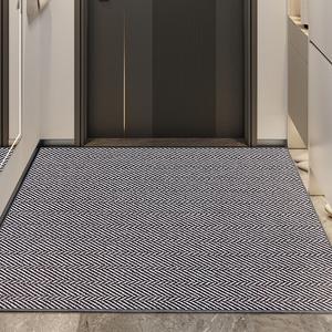 Dajiang Ковер 81x122 см для прихожей, премиальный, нескользящий, грязеотталкивающий, в светло-серых тонах