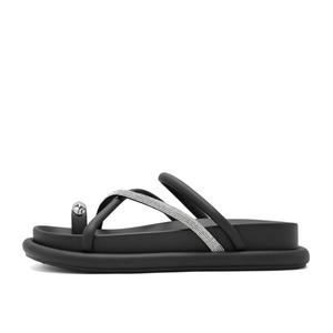 EVA Слайдеры с Россыпью Страз Устойчивые к Истиранию Против скольжения Женские BELLE, Экрю