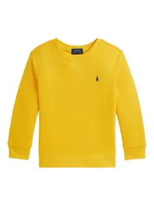 Толстовка с вышитым логотипом Polo Ralph Lauren Kids, желтый