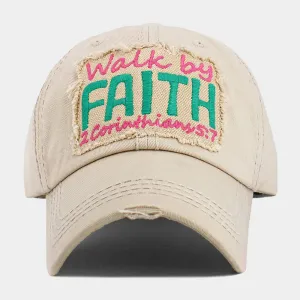 Винтажная бейсболка WALK BY FAITH Fashnzfab