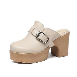 Сандалии с закрытым носком женские ZHR, Beige