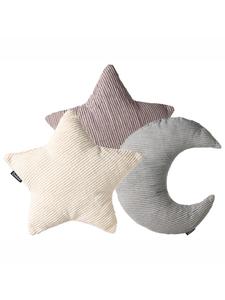 Beliani Набор из 3 декоративных подушек LUNA в разноцветном/белом/сером исполнении