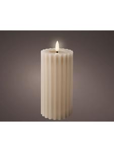 Lumineo Светодиодная восковая свеча 17,3 x 7,5 см, светло-серый цвет