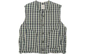 Nanamica Жилет мужской зеленый