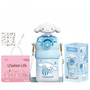 Коллекция Echos, термостакан 550 мл Sanrio, Cinnamoroll Water Cup+[Sticker 1 Pc+Cup Cleaning Brush+Shopping Bag]