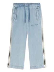 Спортивные брюки с логотипом Palm Angels Kids, синий