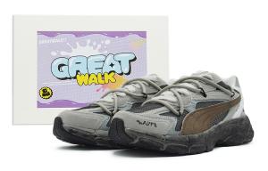 Кроссовки Puma Teveris Nitro Series Lifestyle Shoes Unisex Low-top Grey/Brown/Black, серый