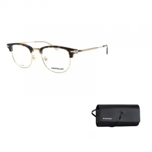 MONTBLANC Очки с овальной оправой, Tortoiseshell Gold