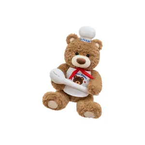 Милый плюшевый мишка-повар, высота 35см/45см/55см BANLI