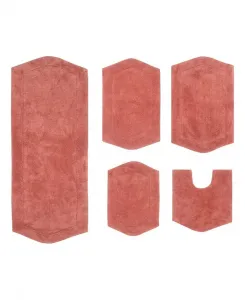 Набор из 5 ковриков для ванной Waterford Home Weavers, коралловый
