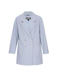 DreiMaster Женское пальто светло-голубого цвета