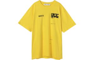 SS21 Футболка мужская желтая Off-White, желтый
