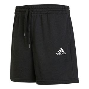 Шорты men's solid color logo micro mark lacing knit athleisure casual sports shorts black Adidas, мультиколор