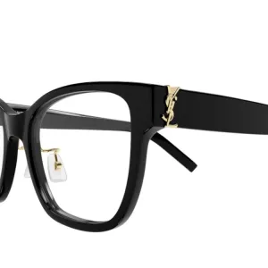 SAINT LAURENT Acetate очки по рецепту Irregular Shape женские черные